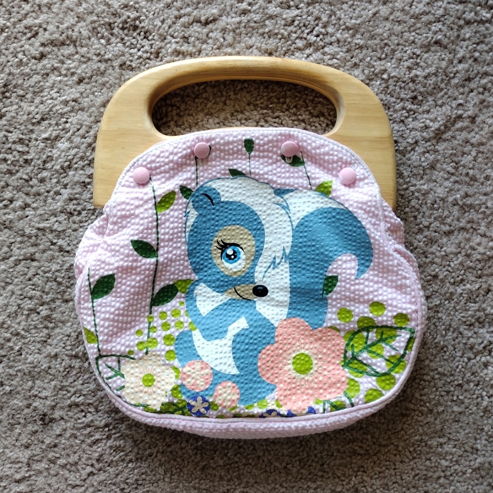 Disney Bambi Flower Wooden Handle Bag